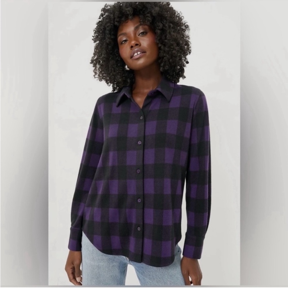 Tuckernuck Aubergine Check Chandler Flannel size xl